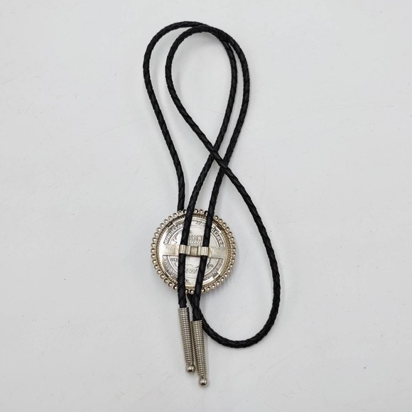 1973 National Scout Jamboree Silver BSA Braided Necklace Adjustable 16" NEW - Picture 5 of 5